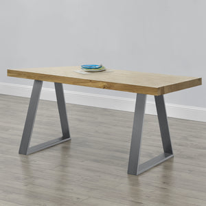 Set de 2 Pieds de Table Métal Noir ou Gris Acier Plusieurs Tailles [en.casa]