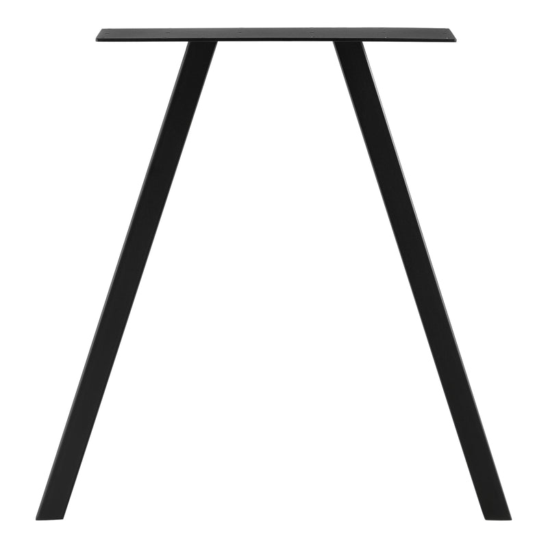 Croquis coté Set de 2 Pieds de Table Métal Noir ou Gris Acier Plusieurs Tailles [en.casa]