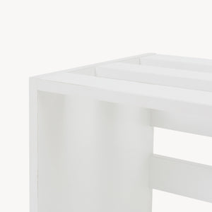 [en.casa] Bijzettafel Rønde 43x64x33 cm wit