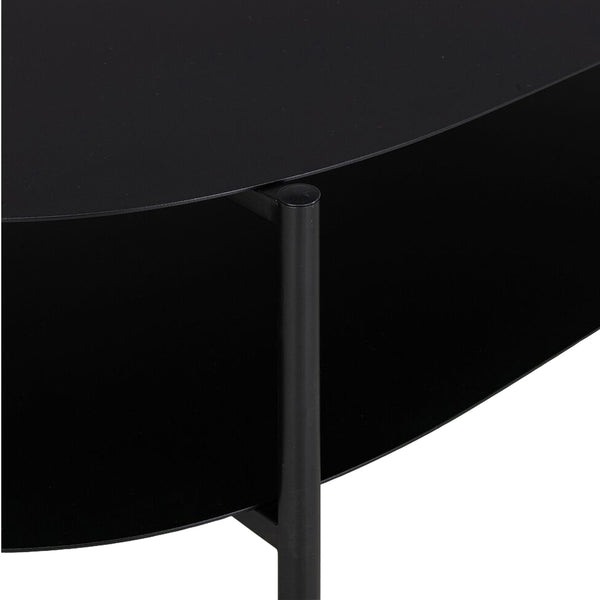 Table basse Enebakk acier 112 x 62 x 41 cm noir mat [en.casa]