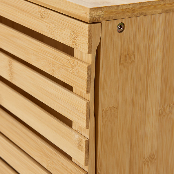 Meuble sous lavabo Iveland bambou 60 x 40 x 30 cm naturel [en.casa]