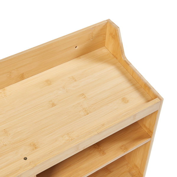 [en.casa] Gereedschap wandrek Gjemnes 86x25x45 cm bamboe