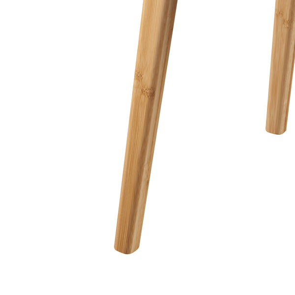 Bureau Hässleholm avec 3 tiroirs bambou 100 x 50 x 75 cm naturel [en.casa]