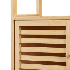 Ombouwkast Haugesund voor toilet 157,5x60x25,5 cm bamboe naturel [en.casa]