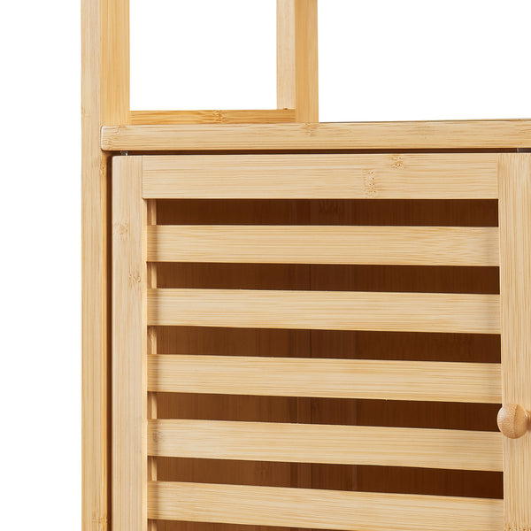 Ombouwkast Haugesund voor toilet 157,5x60x25,5 cm bamboe naturel [en.casa]