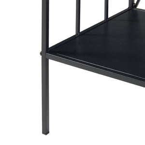 Table console Baarn métal 66 x 70 x 32 cm noir [en.casa]
