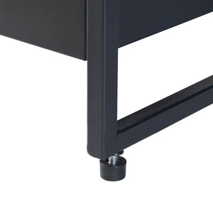 Étagère à fleurs Berkelland métal 66 x 60 x 20 cm noir [en.casa]