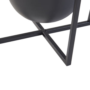 [en.casa] Plantenstandaard Nordmaling set van 2 zwart
