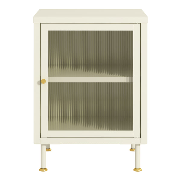 Nachtkast Lindau 56x40x40 cm cremewit [en.casa]