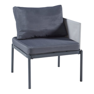 Ensemble de meubles de jardin 3 pièces Accettura gris casa.pro