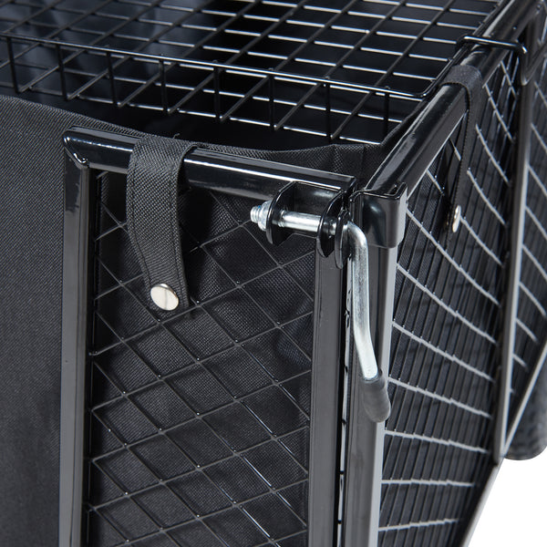 Bolderkar Corropoli 112x51x71 cm zwart en geel pro.tec