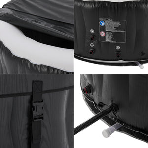 Spa gonflable Carbone pour 3 personnes noir blanc pro.tec