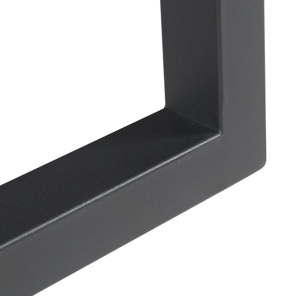 Lot de 2 pieds de table Lunderskov acier 35 x 50 cm noir [en.casa]