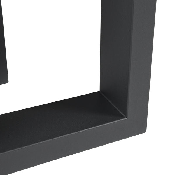 Lot de 2 pieds de table Marstal acier 42 x 40 cm noir [en.casa]