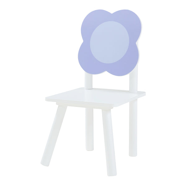 Ensemble de table et 2 chaises pour enfants Simrishamn blanc violet [en.casa]