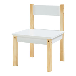 Ensemble de table et 2 chaises pour enfants Smedjebacken naturel blanc noir [en.casa]