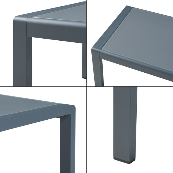 Tuinset Avise 2-delig tuintafel met tuinbank antraciet en donkergrijs casa.pro