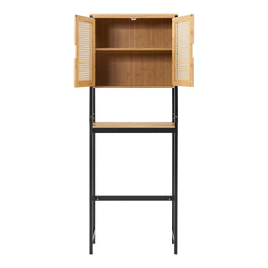 Meuble WC Tervola 172 x 63 x 27 cm noir naturel [en.casa] 