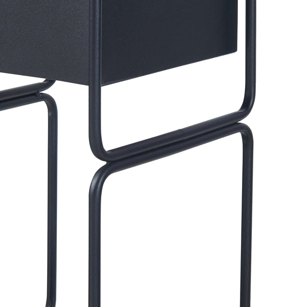 Ensemble de 2 porte-plantes Sveio noir [en.casa]