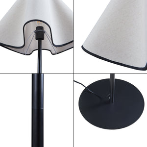  Lampadaire Ashton hauteur 153 cm noir / blanc lux.pro

