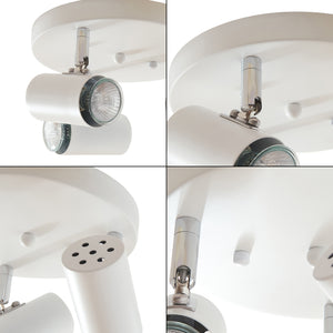 Plafonnier Bathgate 3 x GU10 blanc lux.pro 