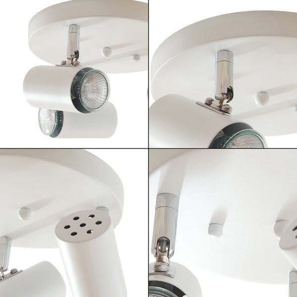 Plafonnier Bathgate 3 x GU10 blanc lux.pro 