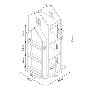 Kinderkast Vipsali 108x40x40 cm [en.casa]