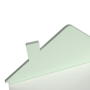 Speelgoedkist Vipsali 56x60x33 cm mintgroen en wit [en.casa]