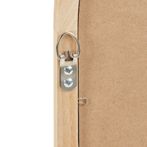 Wandspiegel Podena boogvormig 90x60 cm naturel [en.casa]