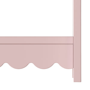 Portant à vêtements pour enfants Vestnes 90 x 80 x 38 cm rose blanc [en.casa]