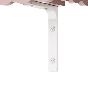 Wandplankenset Vestnes 2-delig 80x17x15 cm roze [en.casa]