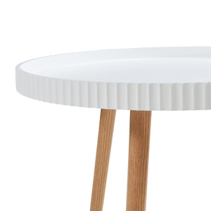 Table basse Bongard 45 x Ø 60 cm blanc [en.casa]