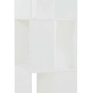 Boekenkast Fjelmarirg 109x34x34 cm wit [en.casa]