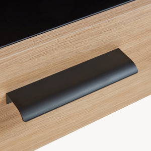 Hangkast Noppen wandkast 98x60x35 cm eikenkleurig [en.casa]