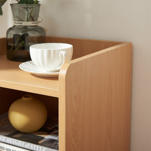 Table de chevet Bordkak 45 x 36 x 34 cm effet chêne blanc [en.casa]