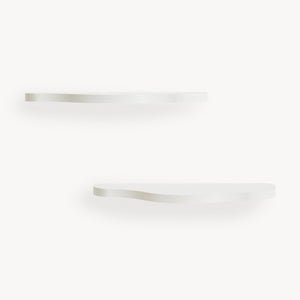 Wandplank Sirlstalo set van 2 voor kinderkamer 57x19x3 cm wit [en.casa] 