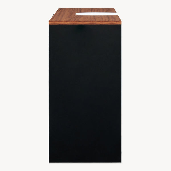 Meuble sous lavabo Trond 60 x 66 x 30 cm noir effet noyer [en.casa]