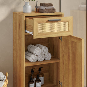 Badkamerkast Marhasa 92x40x30 cm Eikenlook/Zwart [en.casa]