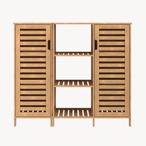 Dressoir Hakseri bamboe 87x99x33 cm naturel [en.casa]