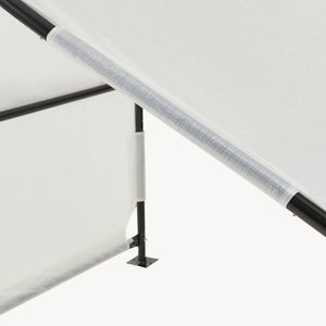 Honden tent Valevali 122x122x90 cm zwart en wit [en.casa] 