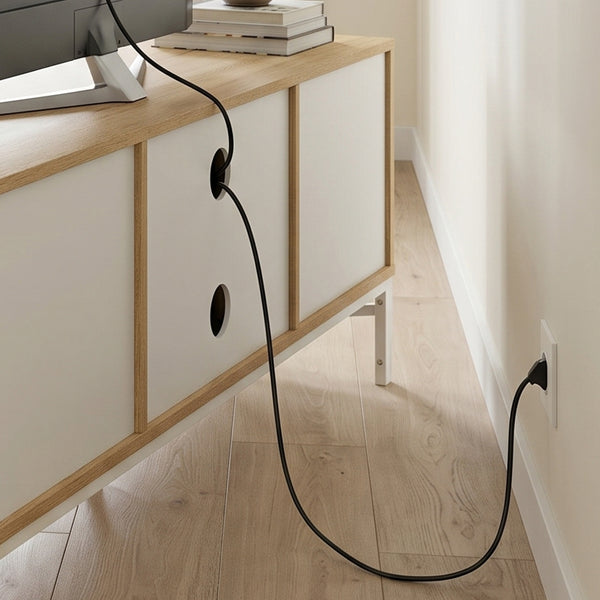 Tv-kast Kerrköndam 120x40x46 cm Eikenlook/Wit [en.casa]