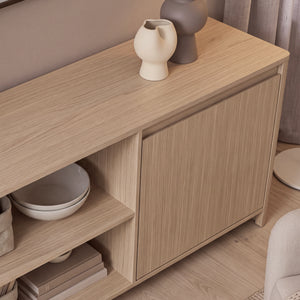Tv-kast Takranmaa 150x40x50 cm eikenlook [en.casa]