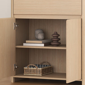 Bijzetkast Takranmaa 88x79x39 cm Eikenlook [en.casa]