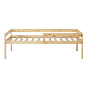 Kinderbed Sonkajärvi met onderschuifbed 90x200 cm naturel [en.casa]