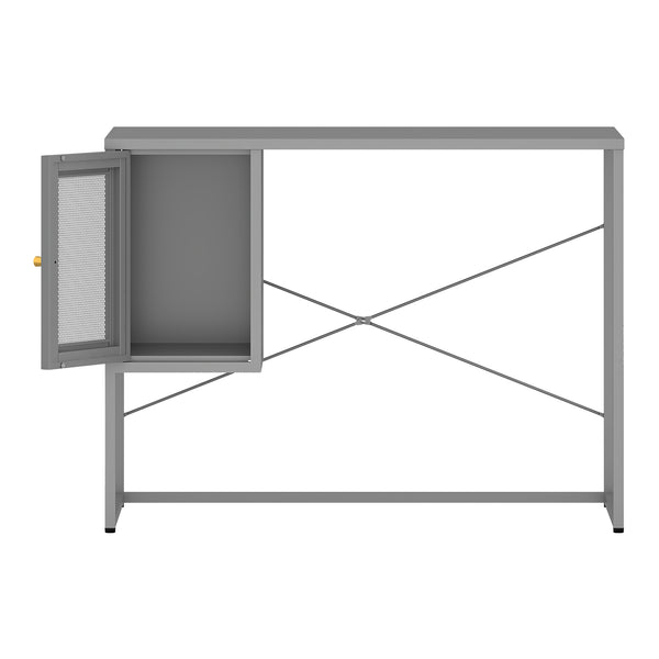 Bureau Sund metaal 75x100x50 cm grijs [en.casa]