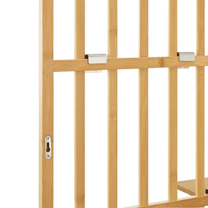 Étagère murale Røst bambou 120 x 80 x 13 cm naturel [en.casa]