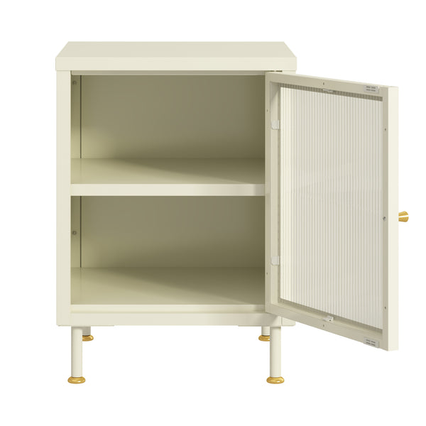 Nachtkast Lindau 56x40x40 cm cremewit [en.casa]