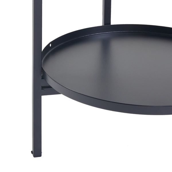 Ensemble de 3 porte-plantes Tuusula noir [en.casa]