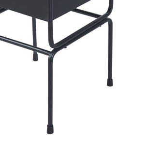 Ensemble de 2 porte-plantes Sveio noir [en.casa]