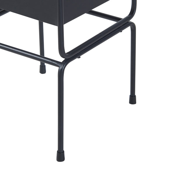 Ensemble de 2 porte-plantes Sveio noir [en.casa]